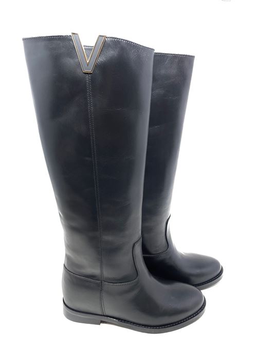 Damenstiefel mit innenliegendem Keilabsatz IL LACCIO | GS185395VITELLONERO